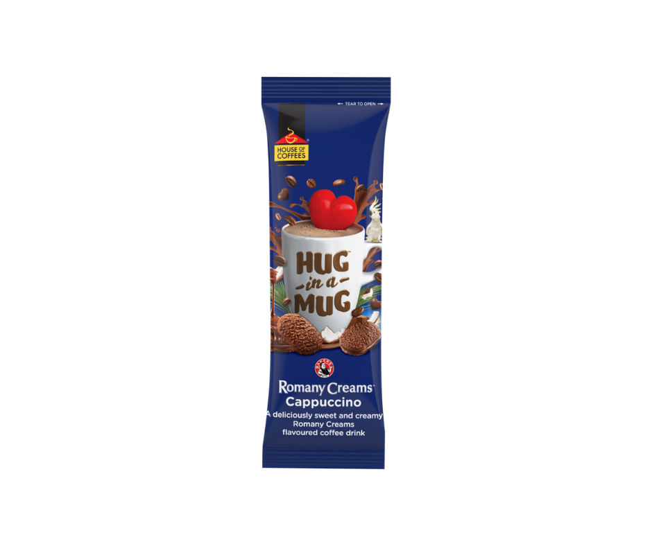 House of Coffees Hug in a Mug - Romany Cappuccino - single sachet