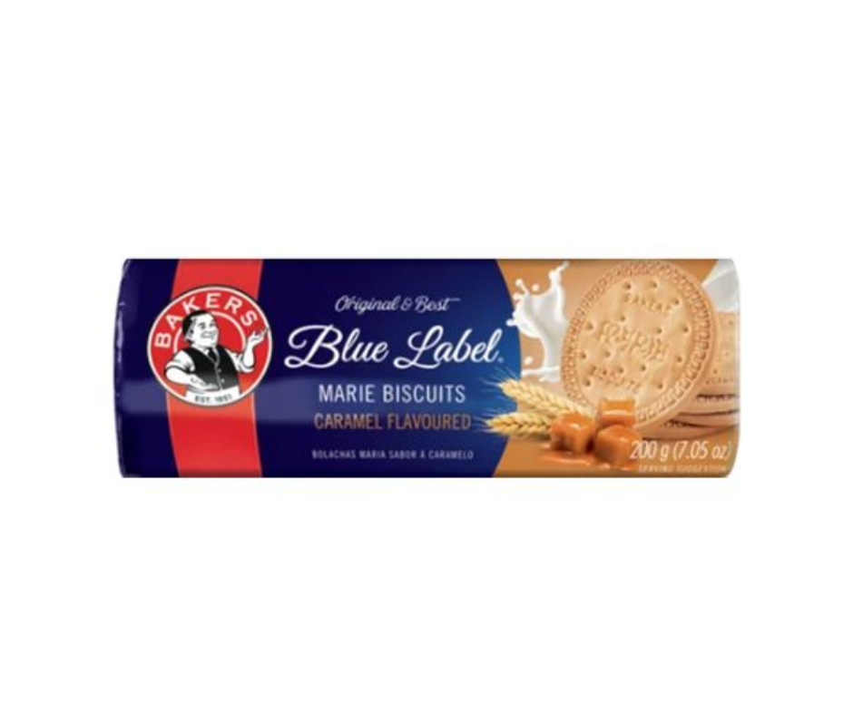 Bakers Blue Label - Marie Caramel Biscuits 200g