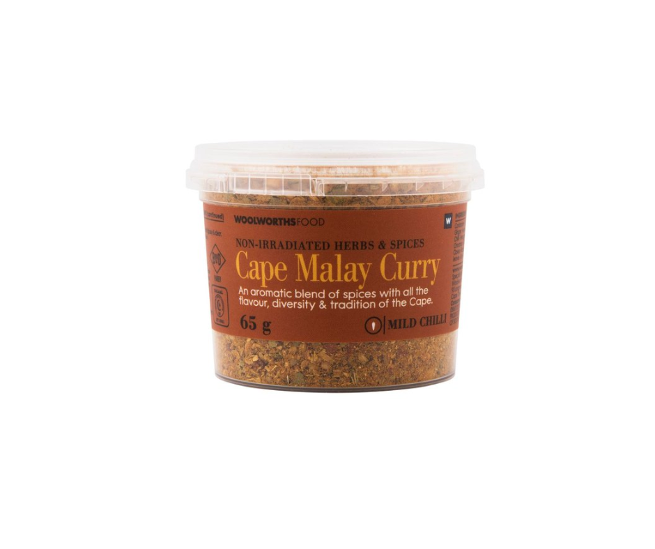 Woolworths Curry Powder - Mild Chilli - Cape Malay Curry 65g