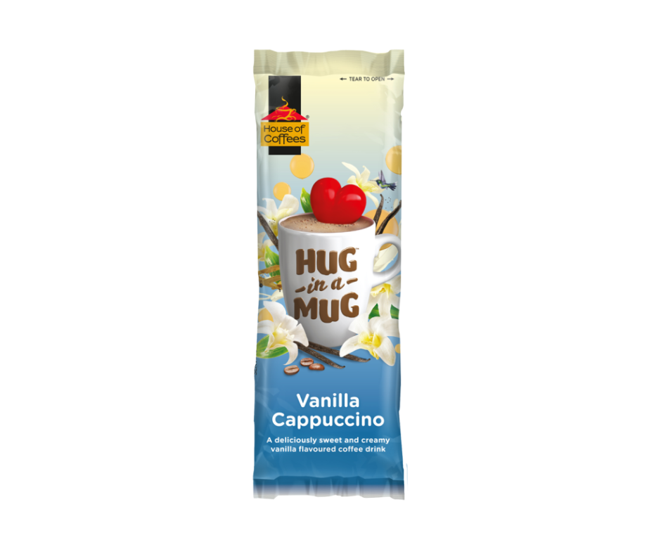 House of Coffees Hug in a Mug - Instant - Vanilla Cappuccino 24g - single sachet