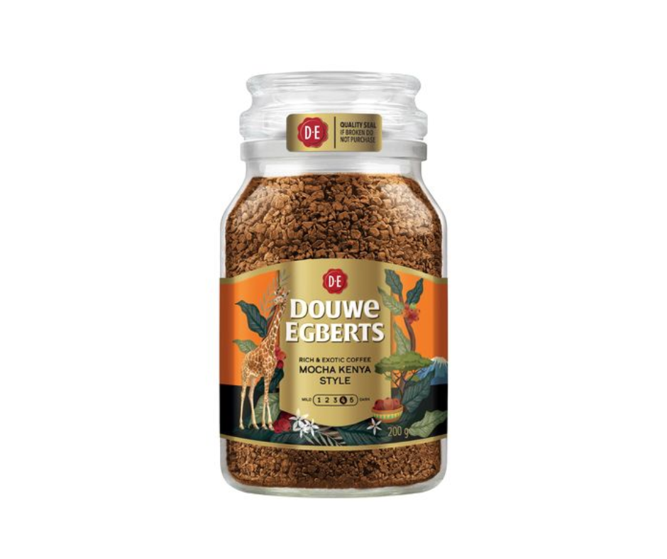 Douwe Egberts Instant Coffee - Mocha Kenya Style 200g