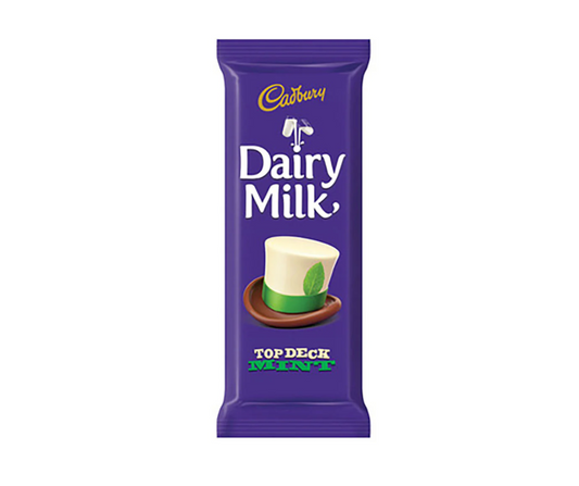 Cadbury Chocolate Slabs - Dairy Milk - Top Deck w/Mint 80g