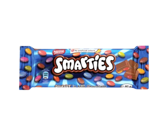 Smarties Choc Slab - Milk 80g