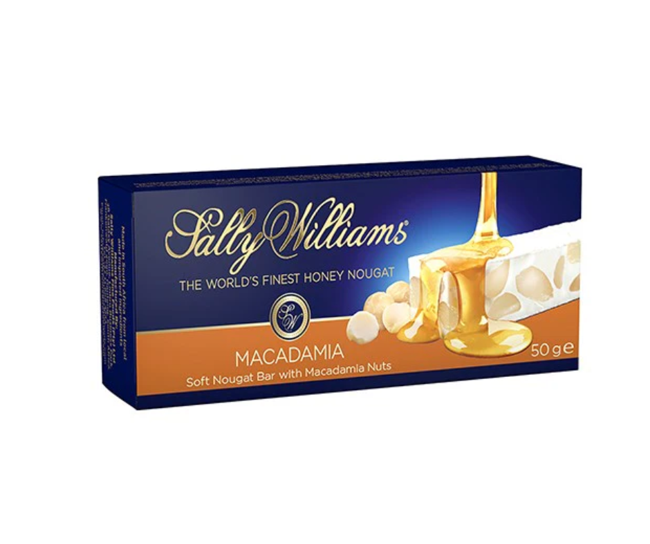 Sally Williams Nougat Bar - Nut Bar Macadamia 50g