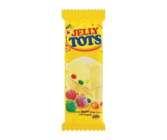 Beacon Chocolate Slabs - Jelly Tots in White Chocolate