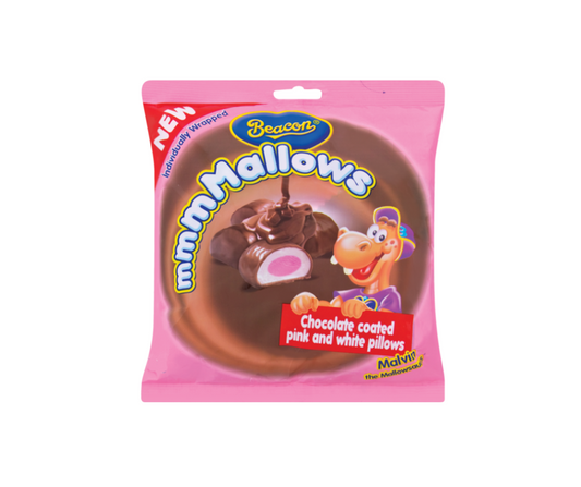 Beacon Mmmmallows - Choc Coated Pink & White Pillows 135g