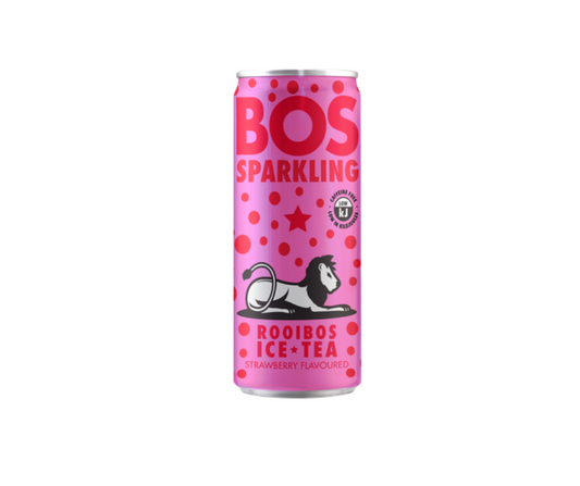 Bos Ice Tea - Can - Sparkling - Strawberry 300ml