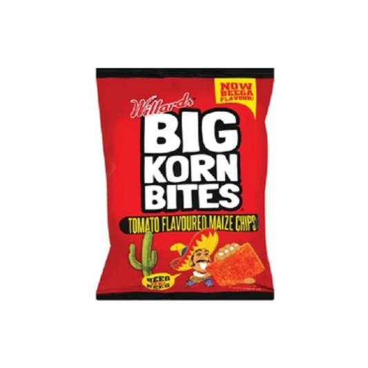 Willards Big Korn Bites - Tomato 120g