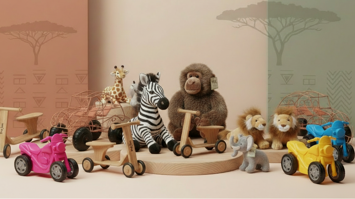 Chic Safari Toys Banner - No Wooden Toys